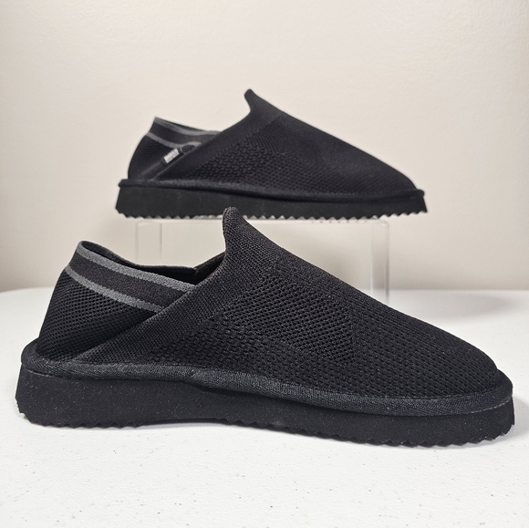 Hugo Boss Homium Slip-On Shoes Knitted Mules Comfort Flats Black Size Eur 41 NEW - Picture 2 of 13